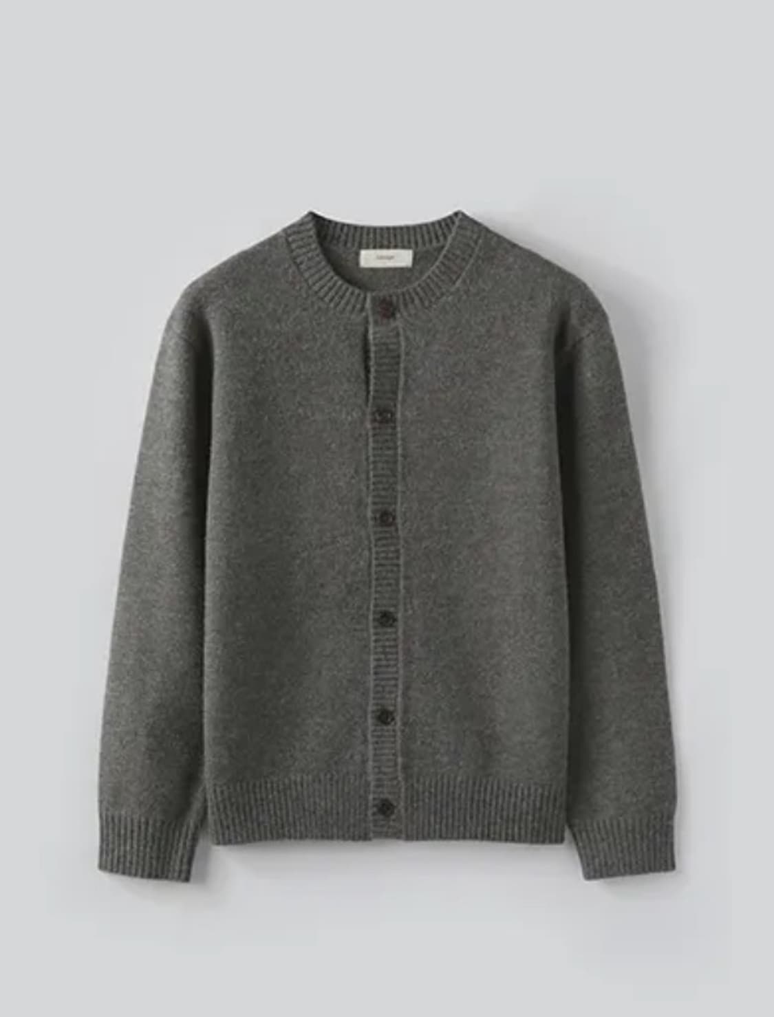 파브레가 마일드 울 라운드 가디건 차콜 2사이즈 상품이미지1