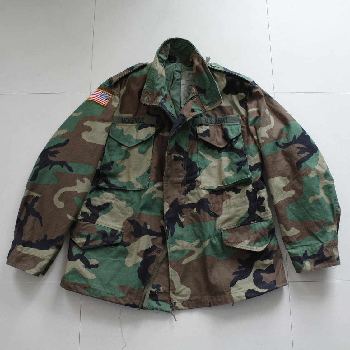 [데드스탁] 미군 오리지널 M65 우드랜드 필드자켓 M-S 상품이미지1