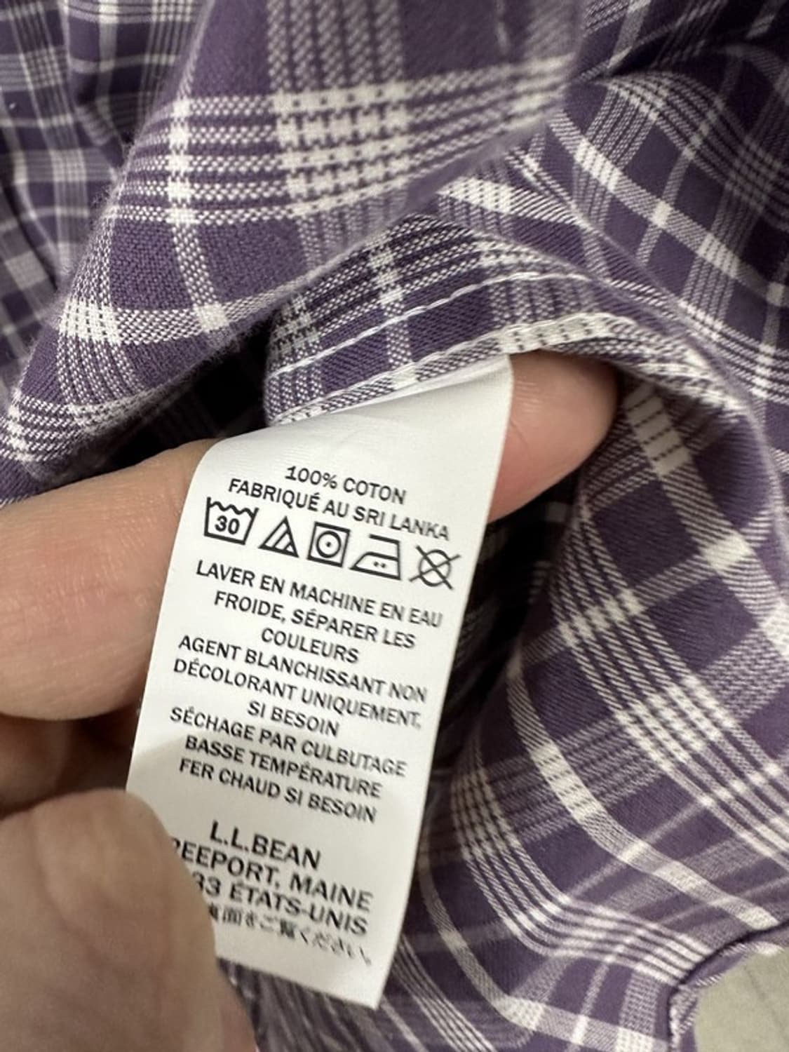 [L] L.L.BEAN 체크패턴 ORIGINAL VINTAGE 코튼셔츠 상품이미지5