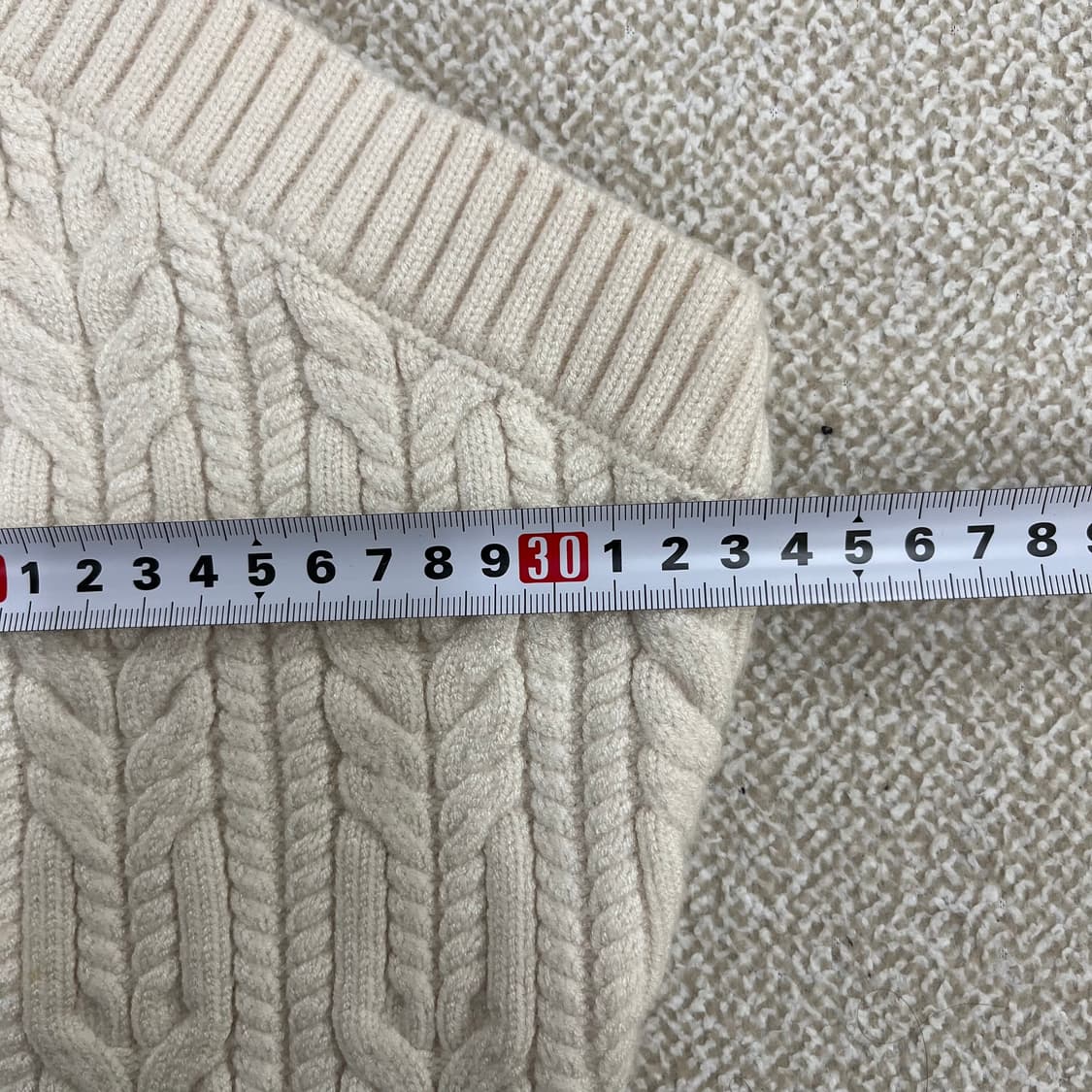 [S] 새상품 자라 원숄더 케이블 니트 스웨터 0119M1 상품이미지8