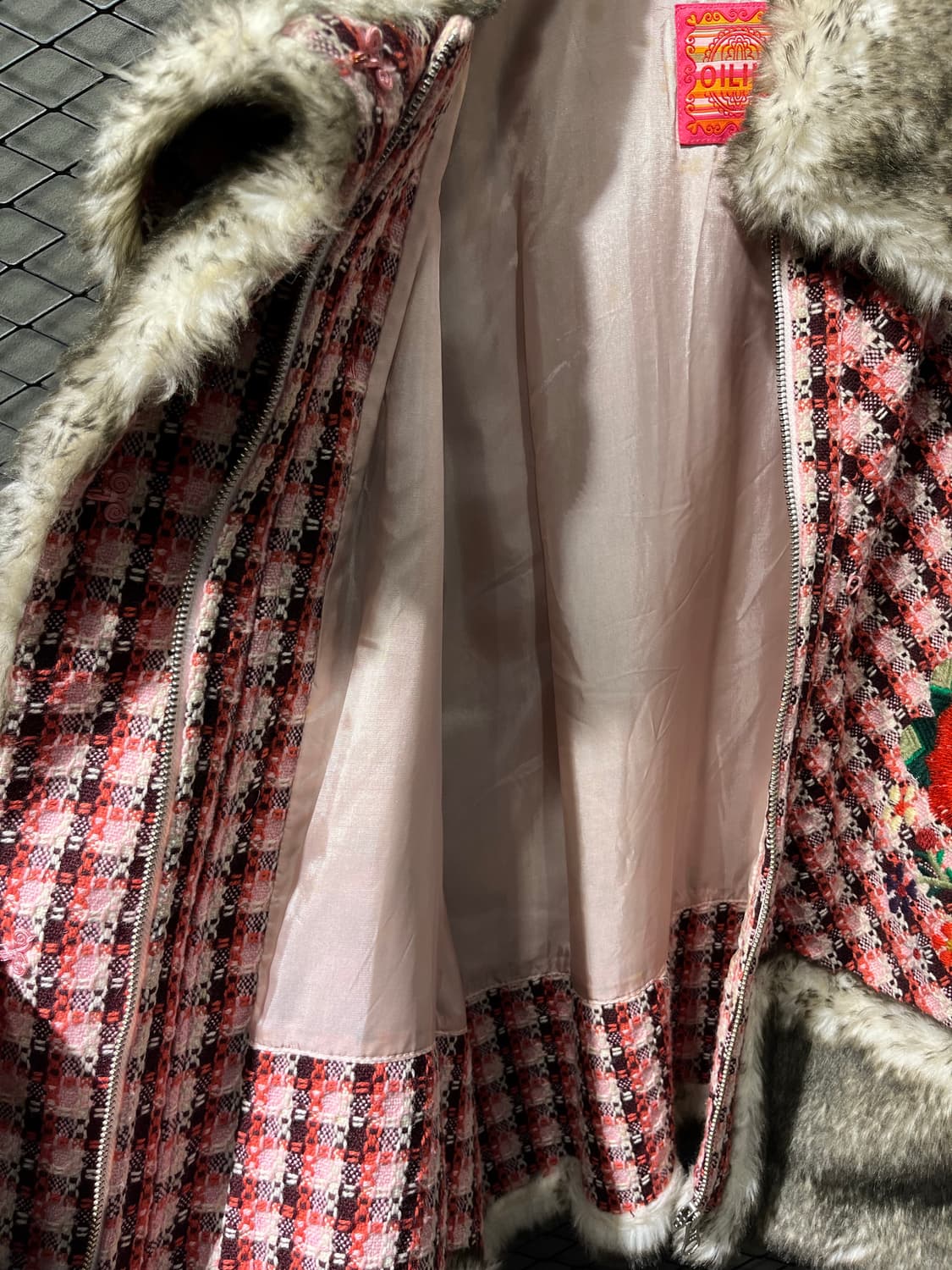 OILILY 퍼 트림 트위드 자켓 상품이미지3