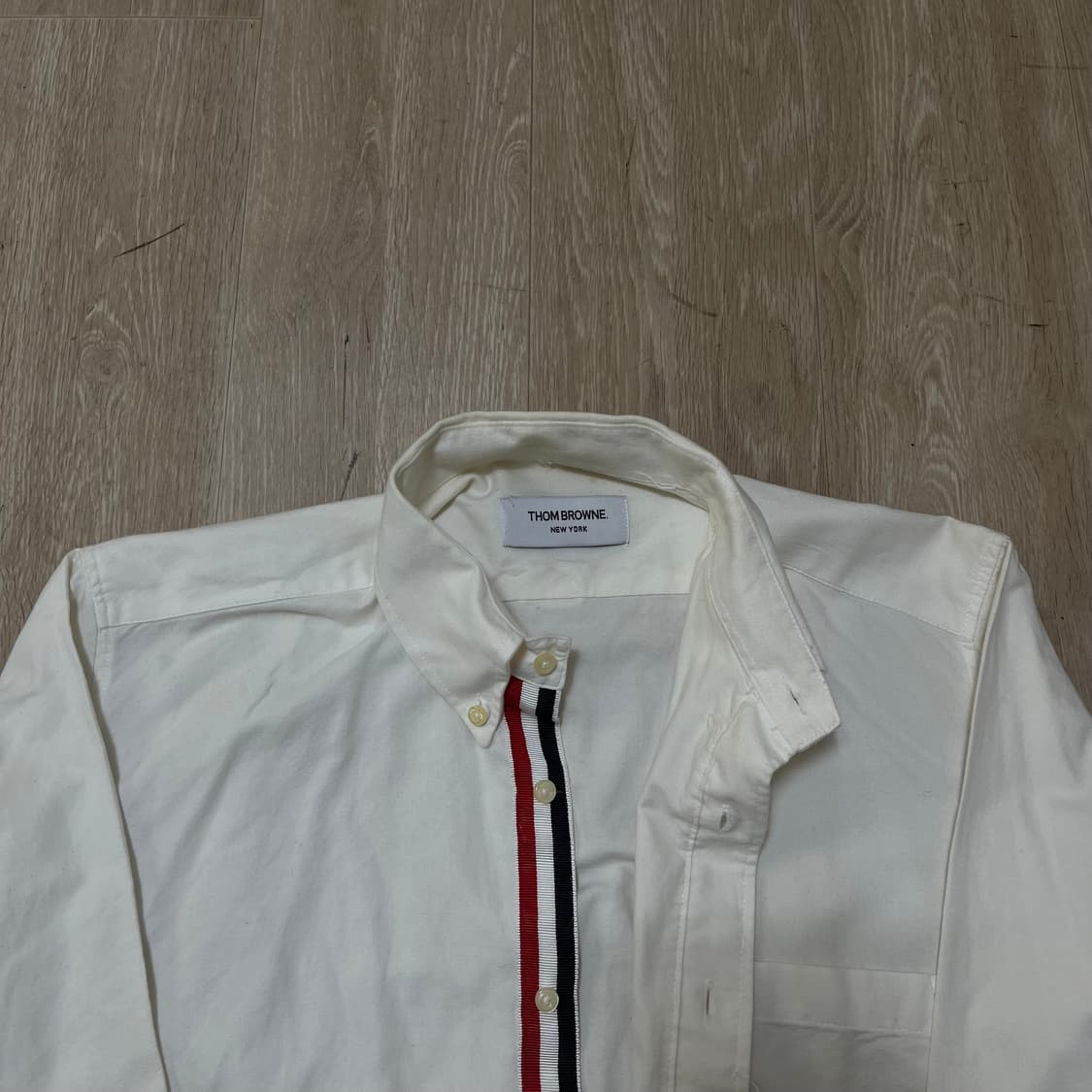 톰브라운 THOM BROWNE 옥스퍼드 히든 셔츠 1사이즈/M(95) 상품이미지4