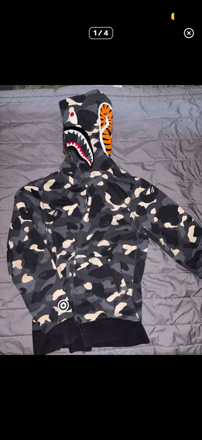 베이프 시티 카모 후드 풀집업 구형 대장급 L 상품이미지1