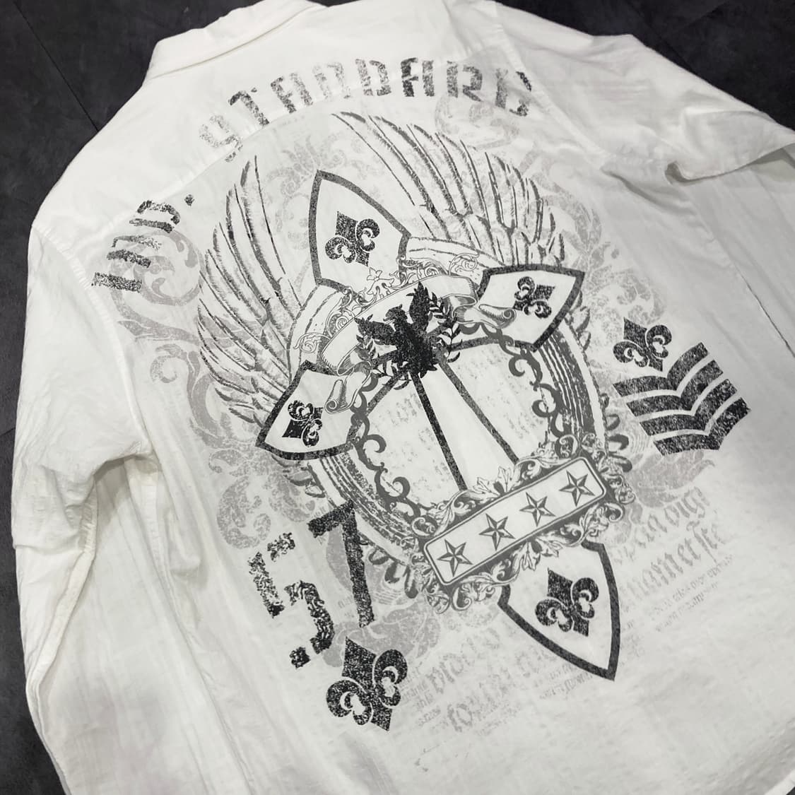 [IM] vtg 화이트 그래픽 셔츠 상품이미지6