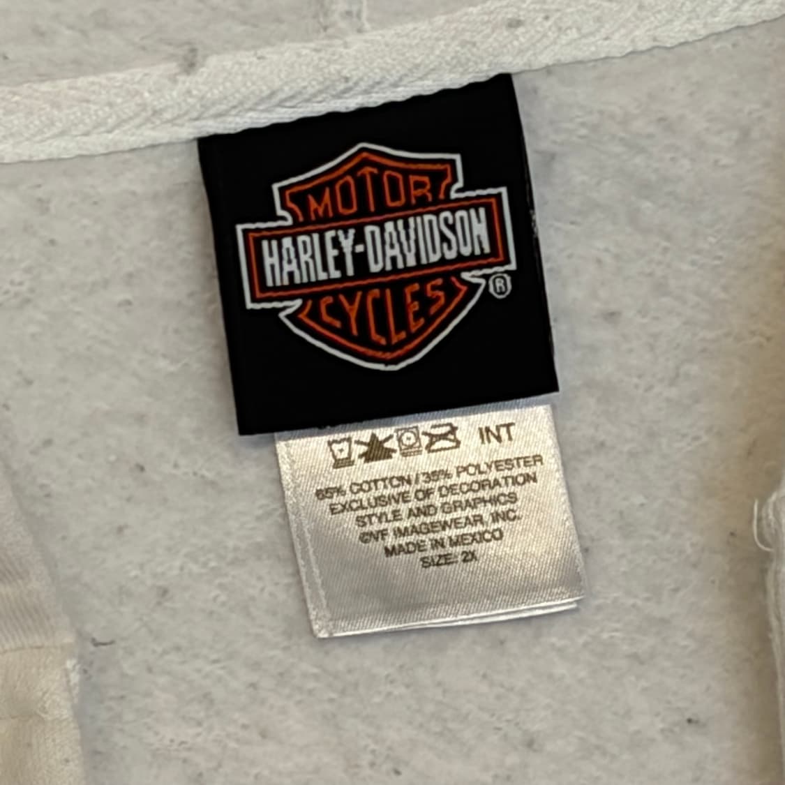 00s 미국 빈티지 할리데이비슨 빅로고 후드티 후드집업 상품이미지5