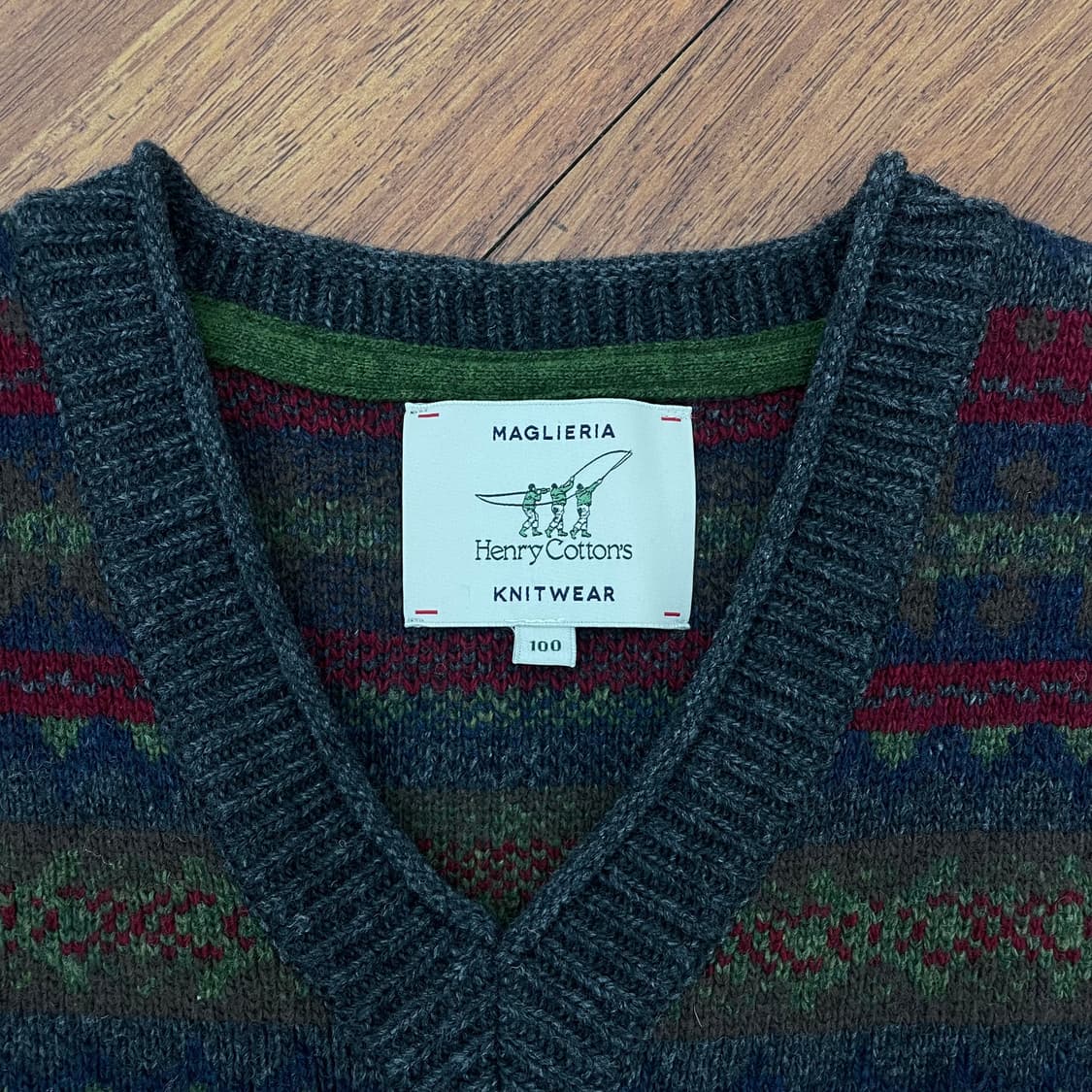 헨리코튼 아가일 니트조끼 상품이미지2