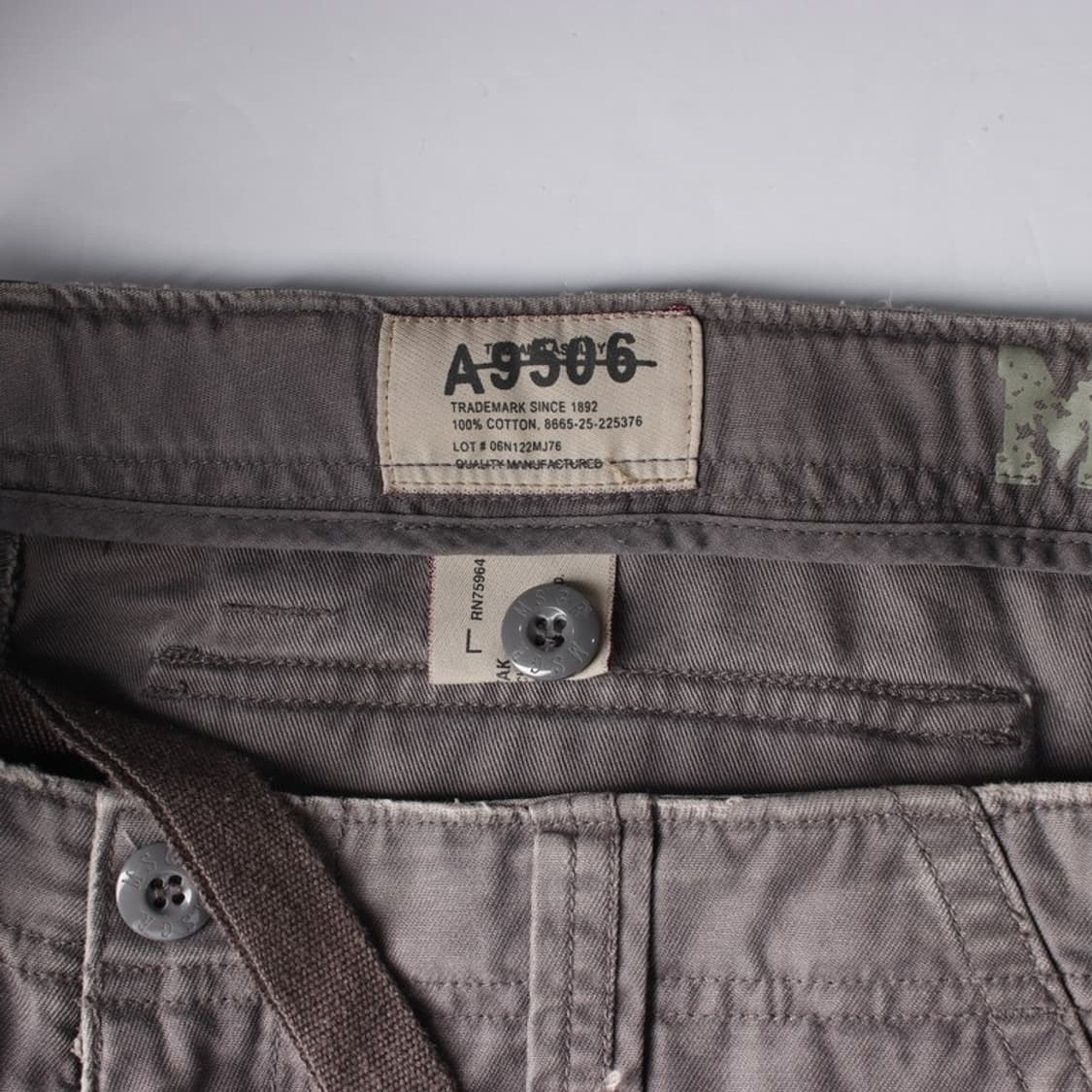 MSGR 챠콜 그레이 빈티지 카고 반바지 L 상품이미지6