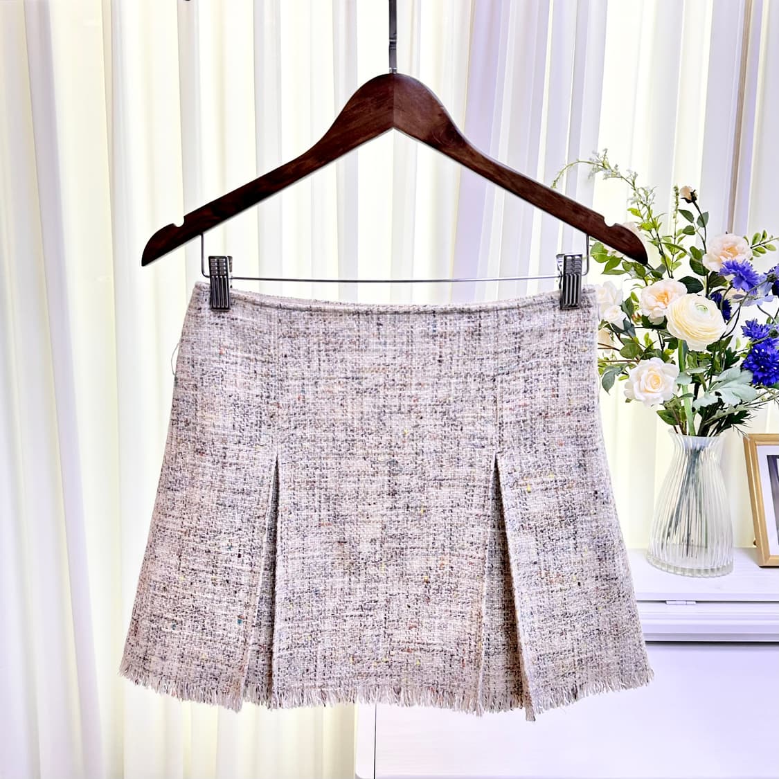 버버리 블루라벨 울 트위드 스커트 상품이미지1