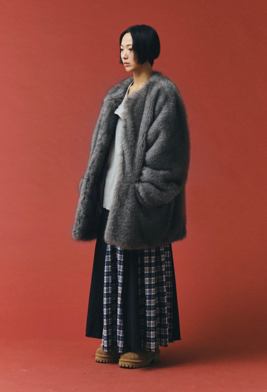 플리즈프로젝트 퍼 자켓 그레이 상품이미지5