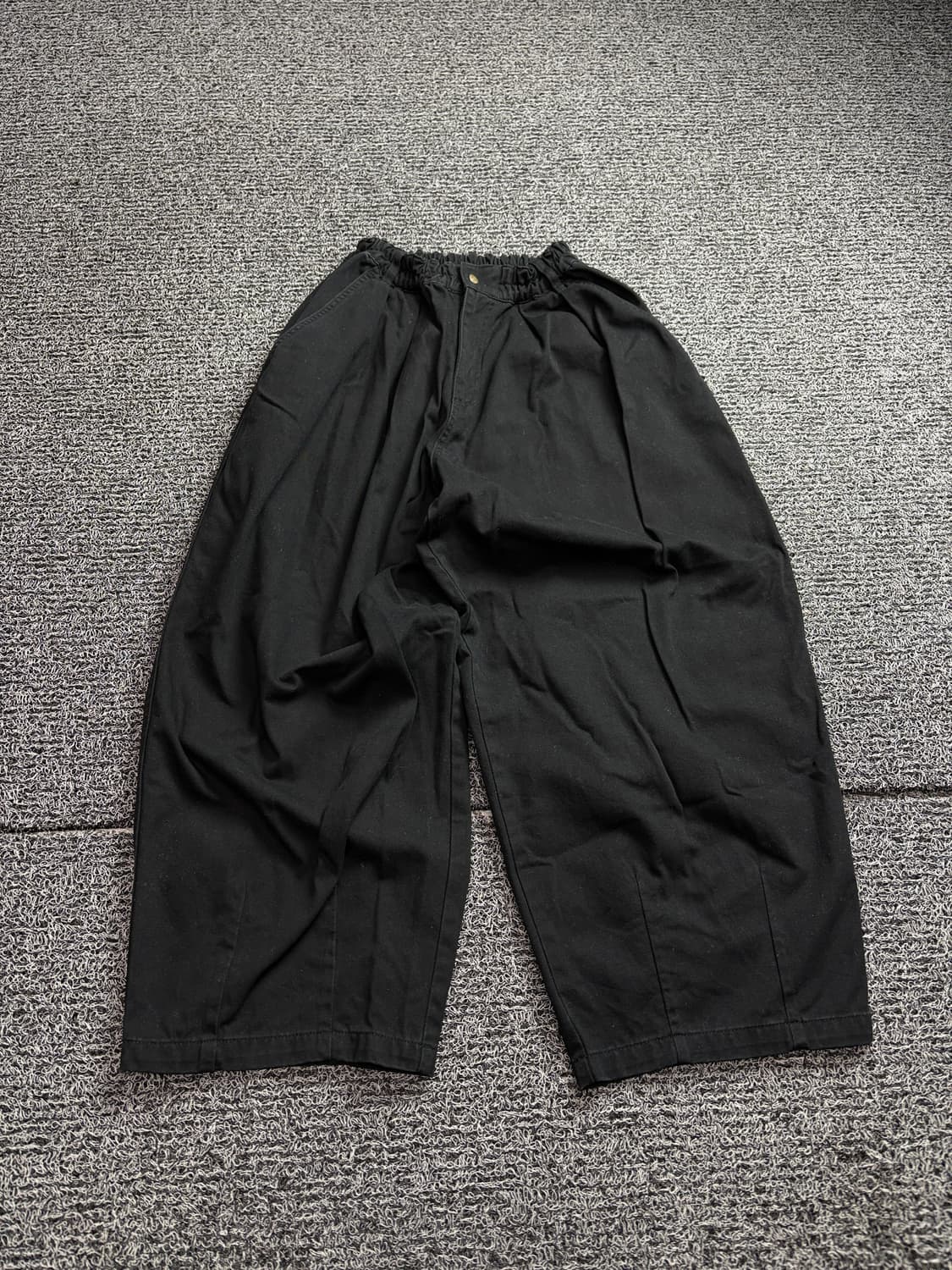 유니폼브릿지 아메카지 와이드 벌룬 퍼티그 팬츠 블랙 2262 상품이미지2