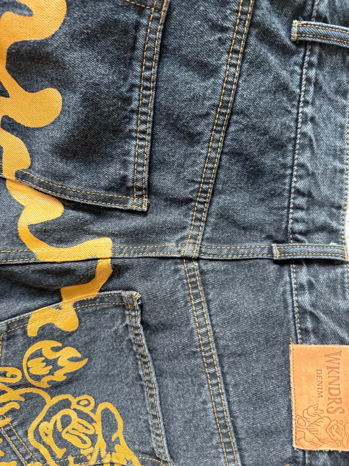 위켄더스 데님팬츠 DWARF DENIM PANTS 블랙 s 팝니다 상품이미지5