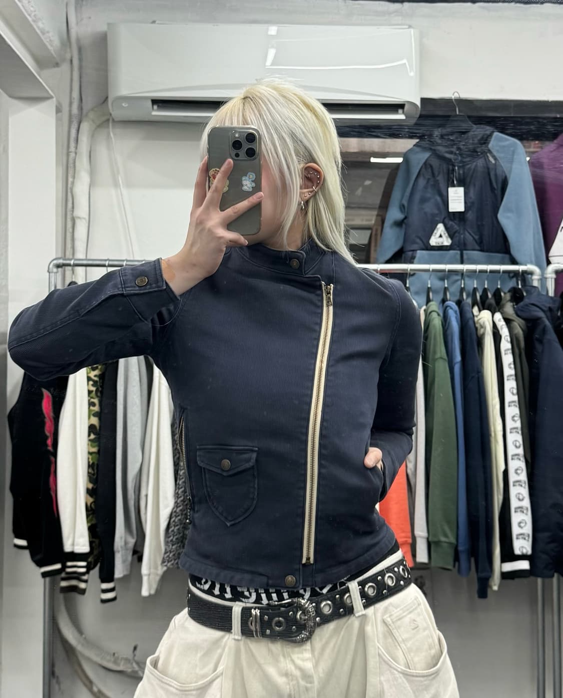 히스테릭 글래머 사이드 지퍼 자켓 상품이미지2