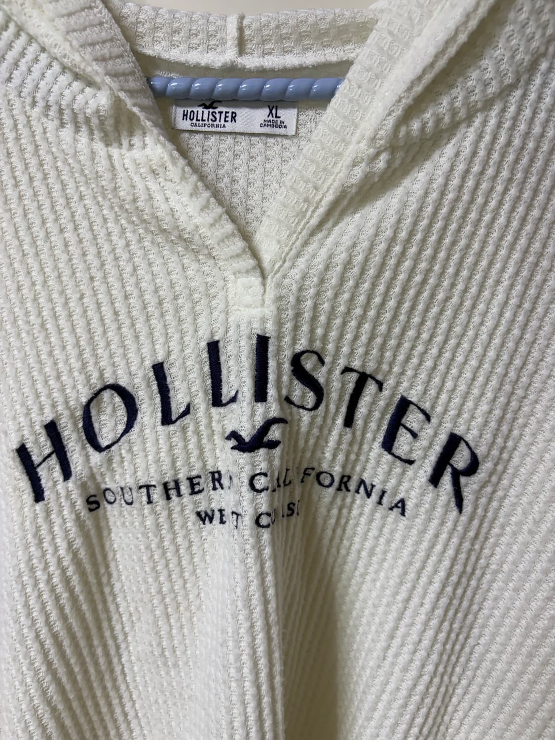 홀리스터 화이트 와플 후드 상품이미지2