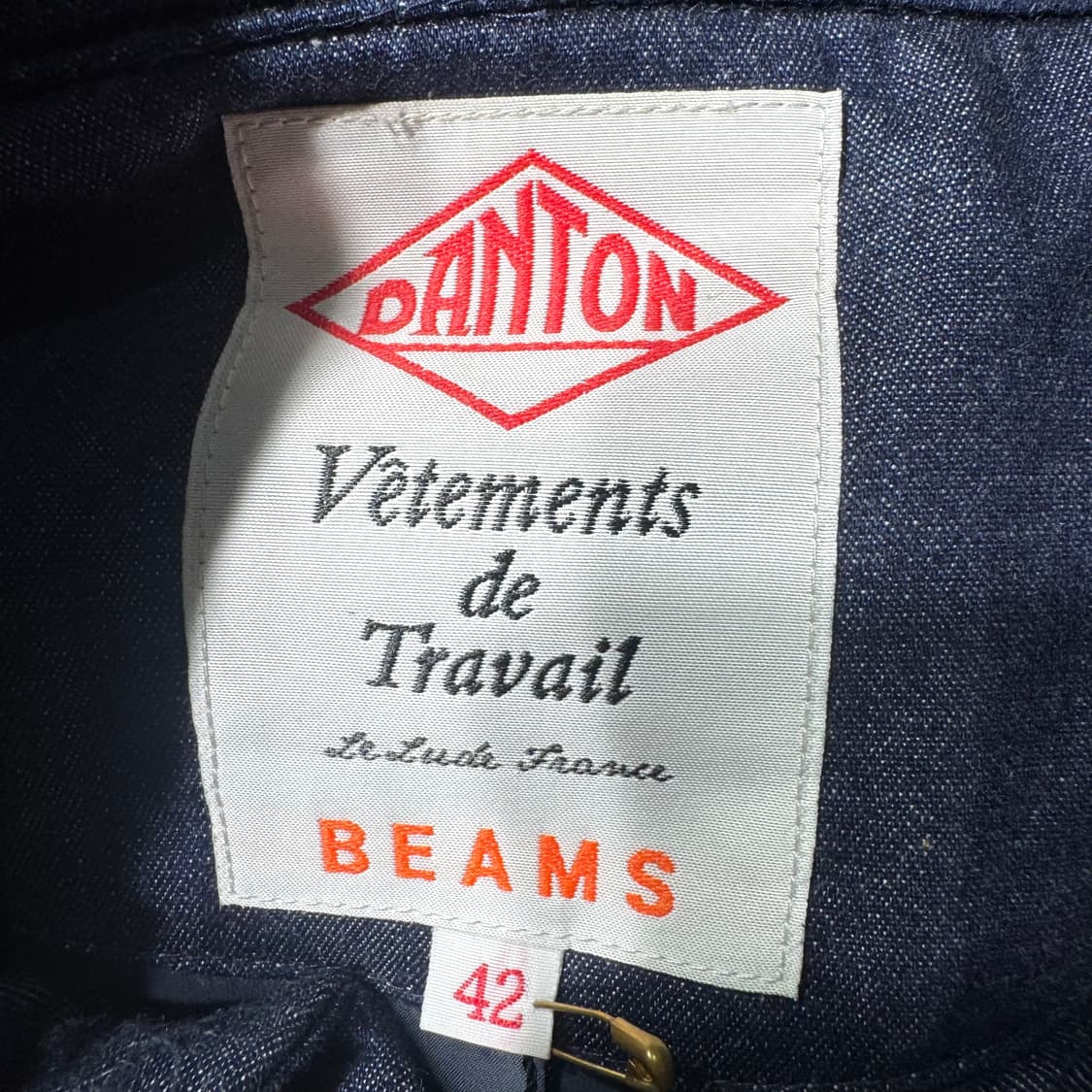DANTON X BEAMS 패딩 베스트 네이비(105/OLD-8057) 상품이미지3