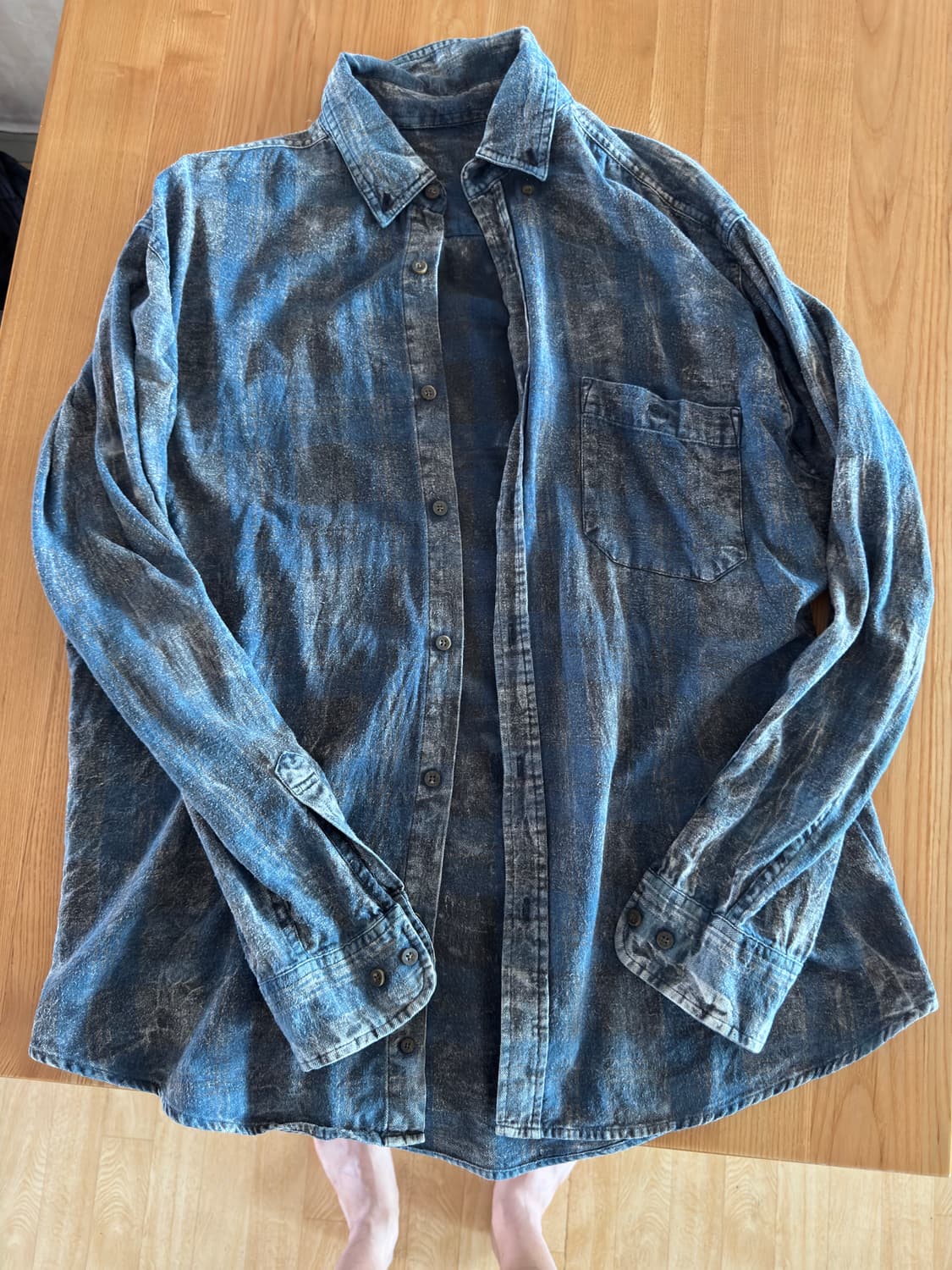 Urban outfitters 리버서블 체크 남방 상품이미지1