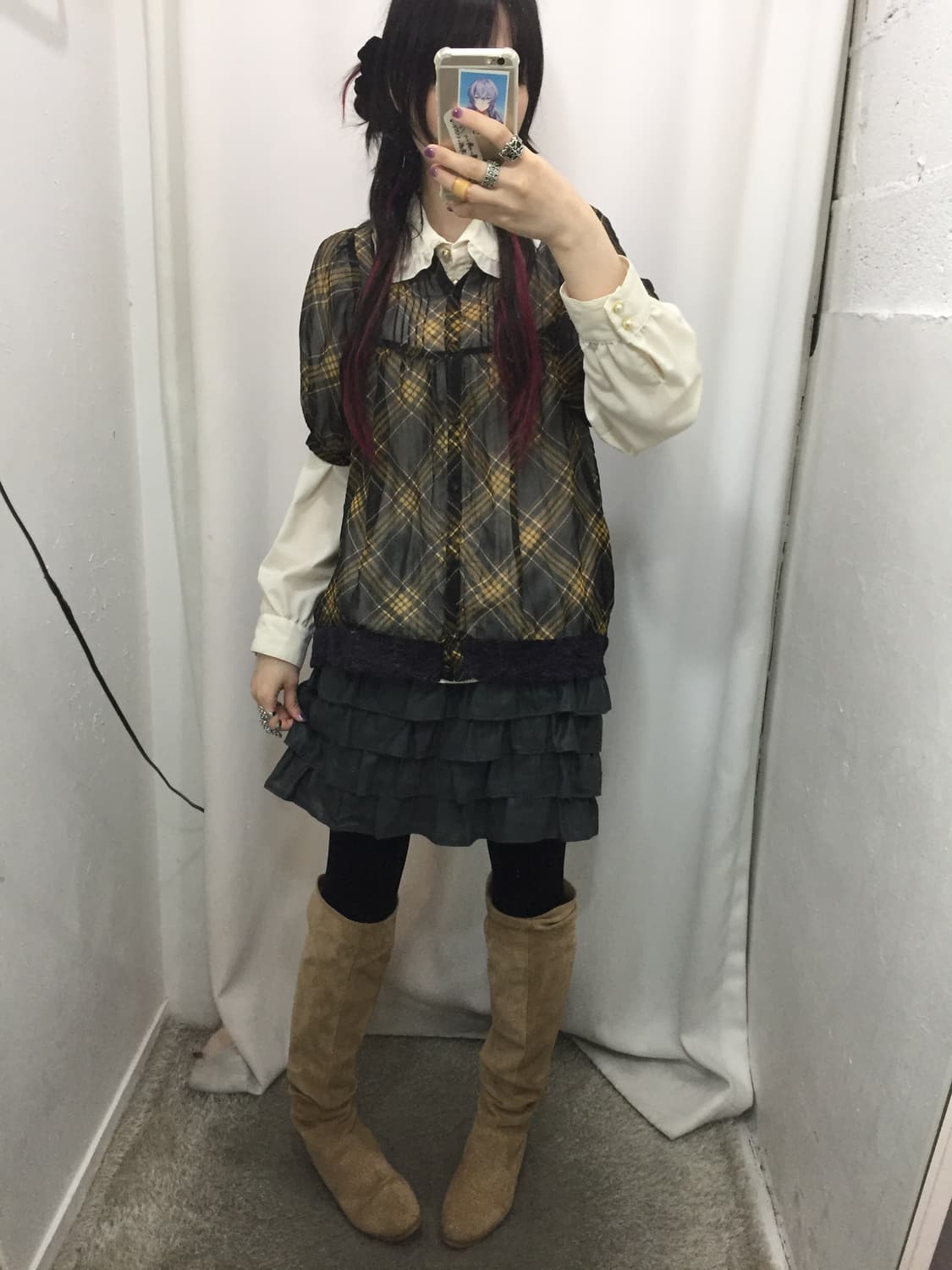 체크 소녀 코디 🍄 상품이미지2