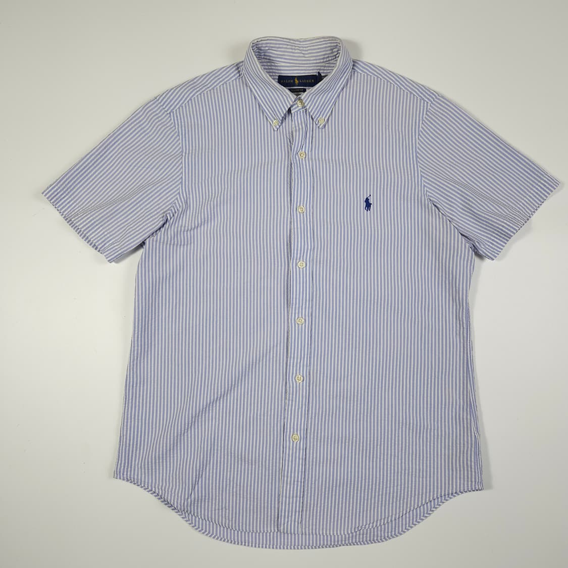 폴로 랄프로렌 시어서커 스트라이프 반팔 셔츠 상품이미지1