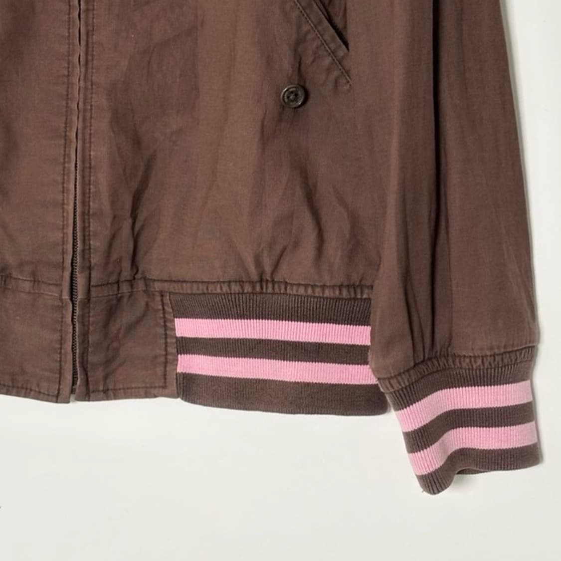 빈티지 빔즈 자켓 브라운 핑크 vintage beams jacket 상품이미지3