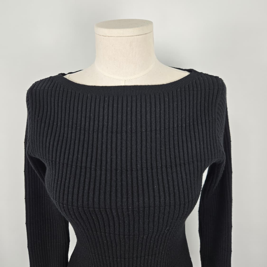 0183. 에고이스트  24SS 골지 니트 긴팔 티셔츠 55 상품이미지3