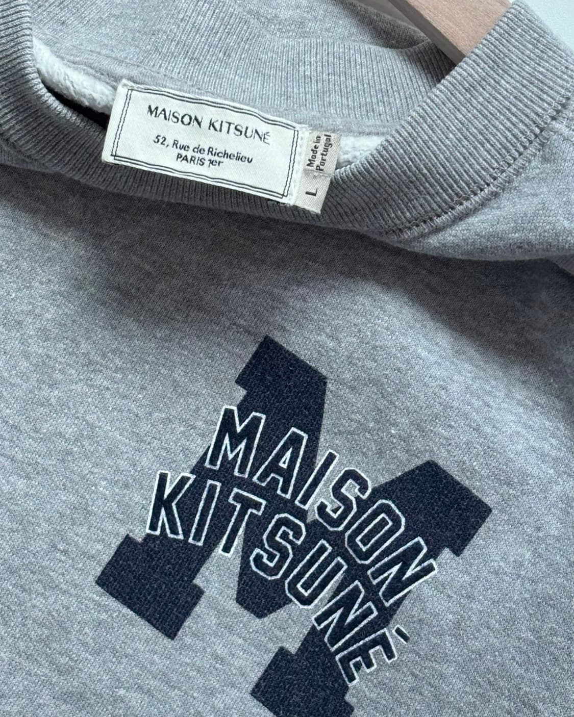 Maison Kitsune 메종키츠네 그레이컬러 맨투맨 상품이미지5