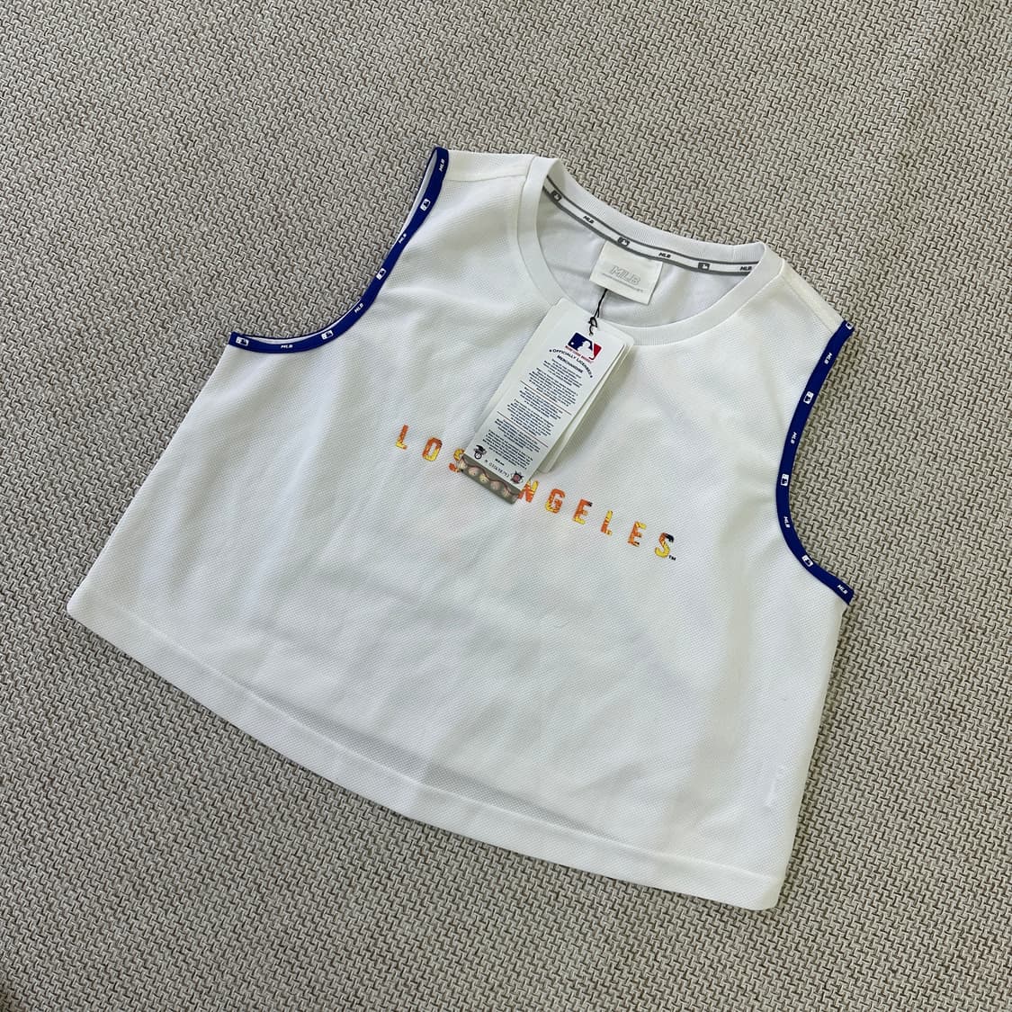 90 엠엘비 메쉬 크롭 나시 새상품 0409D 상품이미지1