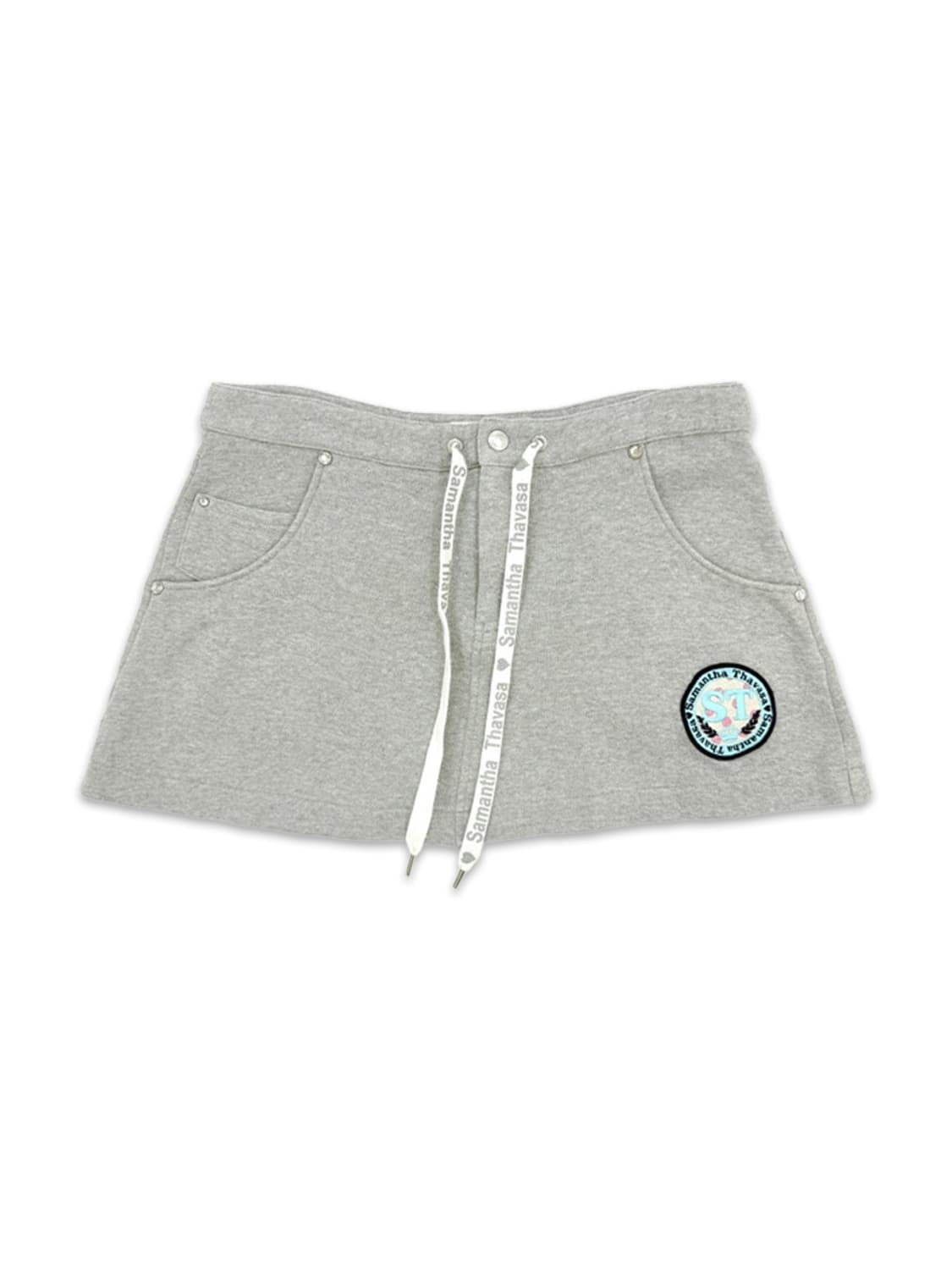 빈티지 SAMANTHA THAVASA 그레이 니트 미니 스커트 상품이미지1