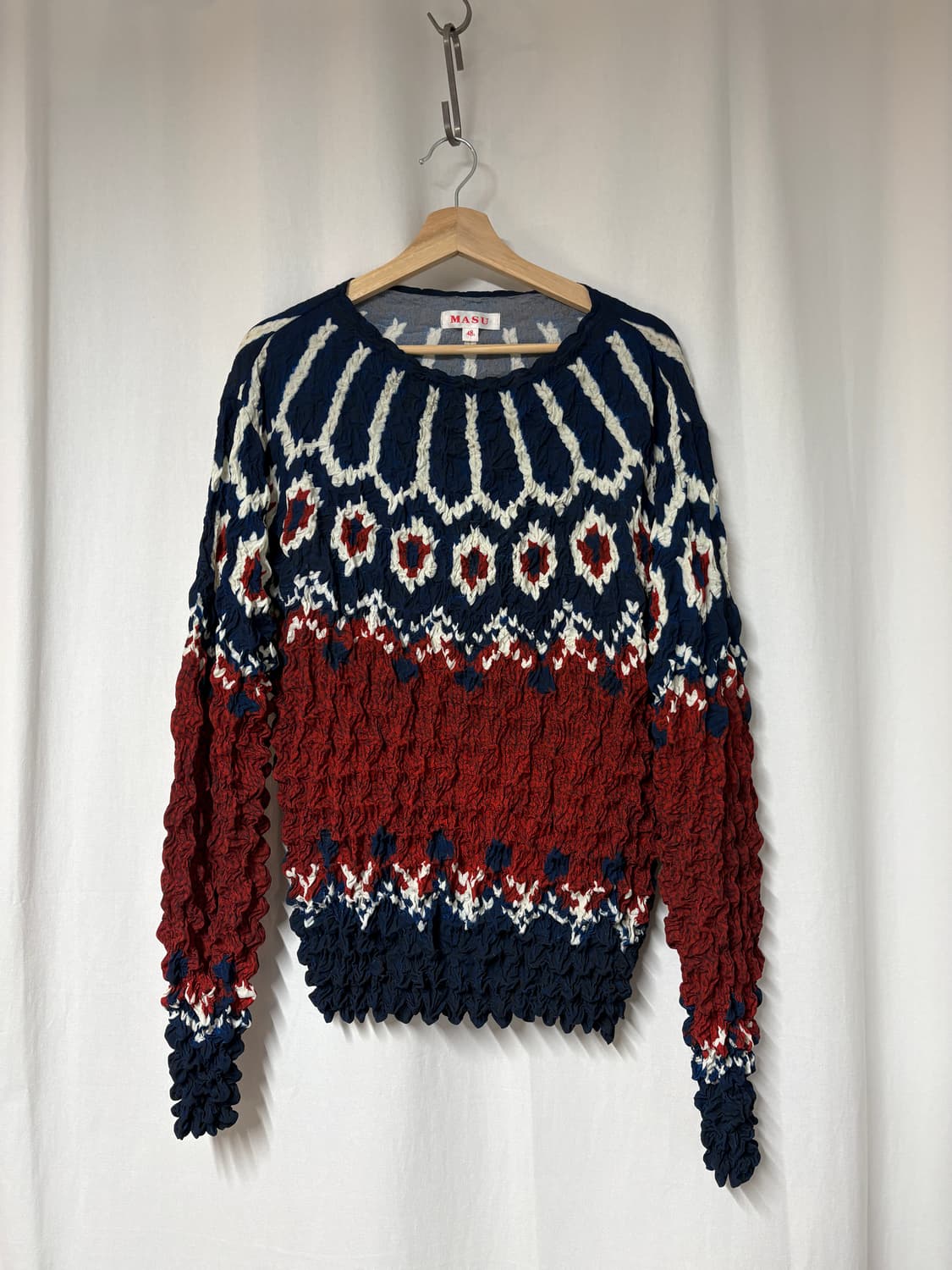 MASU 22aw 팝콘 노르딕 스웨터 상품이미지1