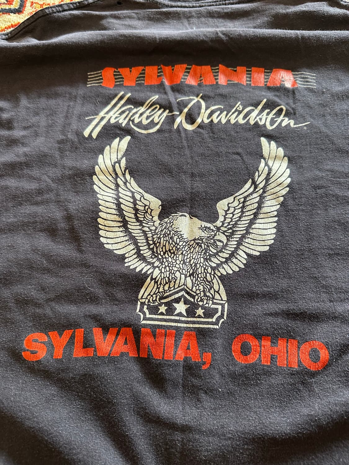 80s  Harley davidson Holoubek Eagle - XL 상품이미지8