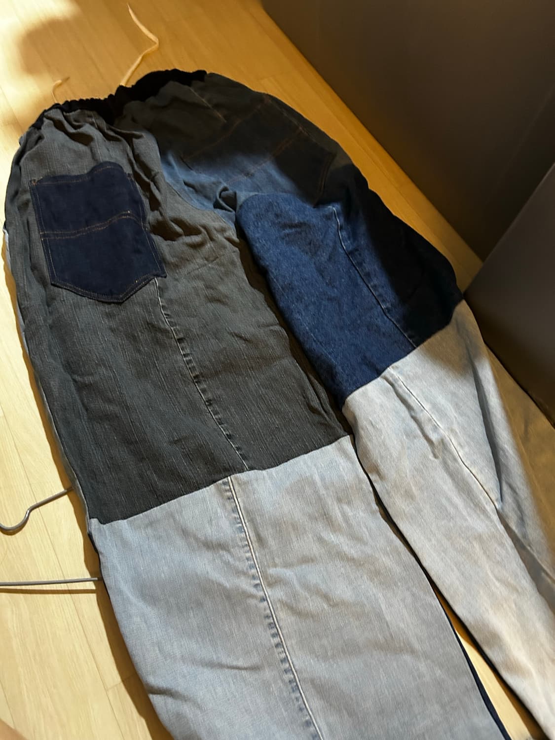 배색 바지두개 상품이미지5