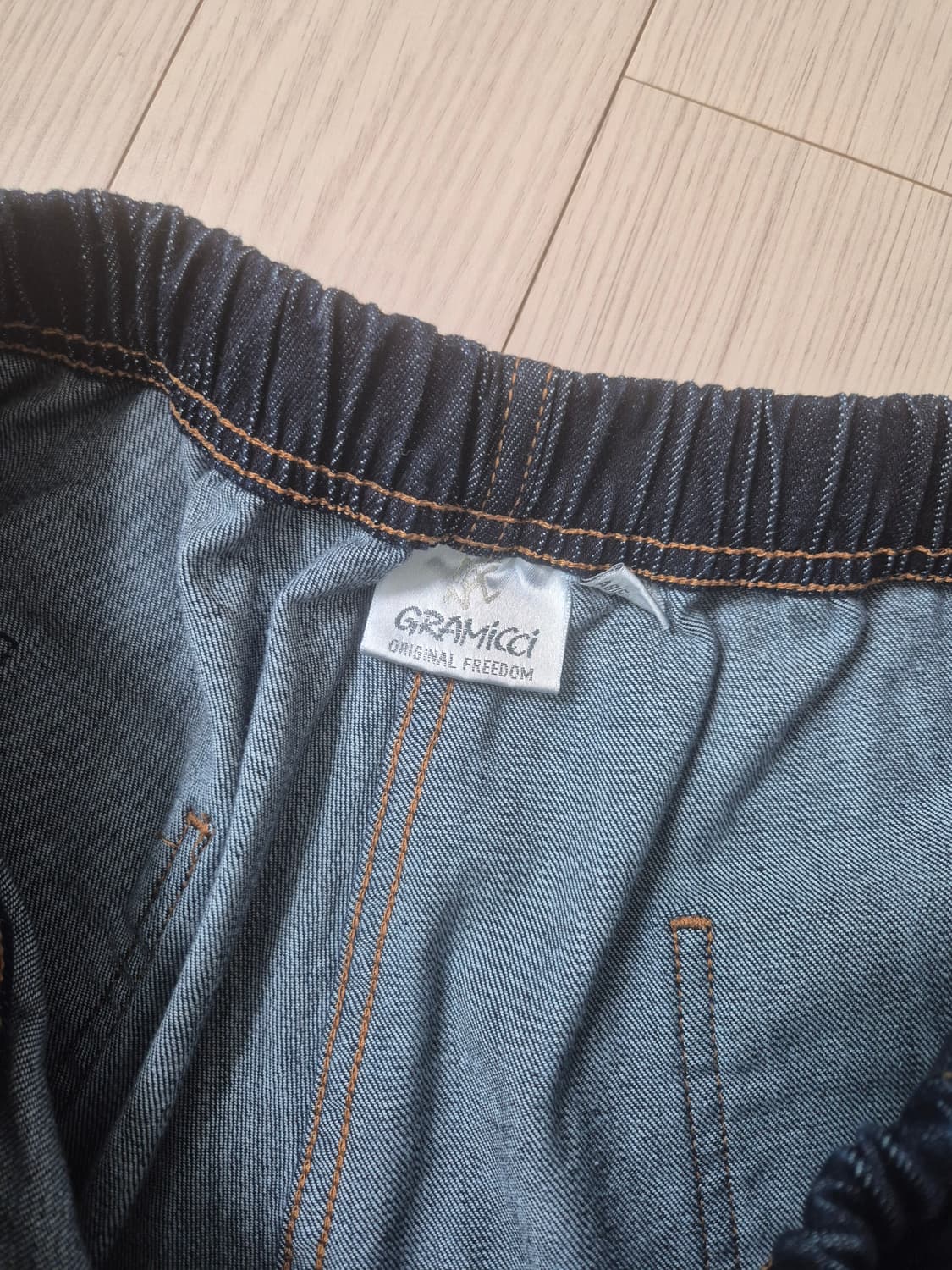 그라미치 루즈테이퍼드 데님 원워시  상품이미지4