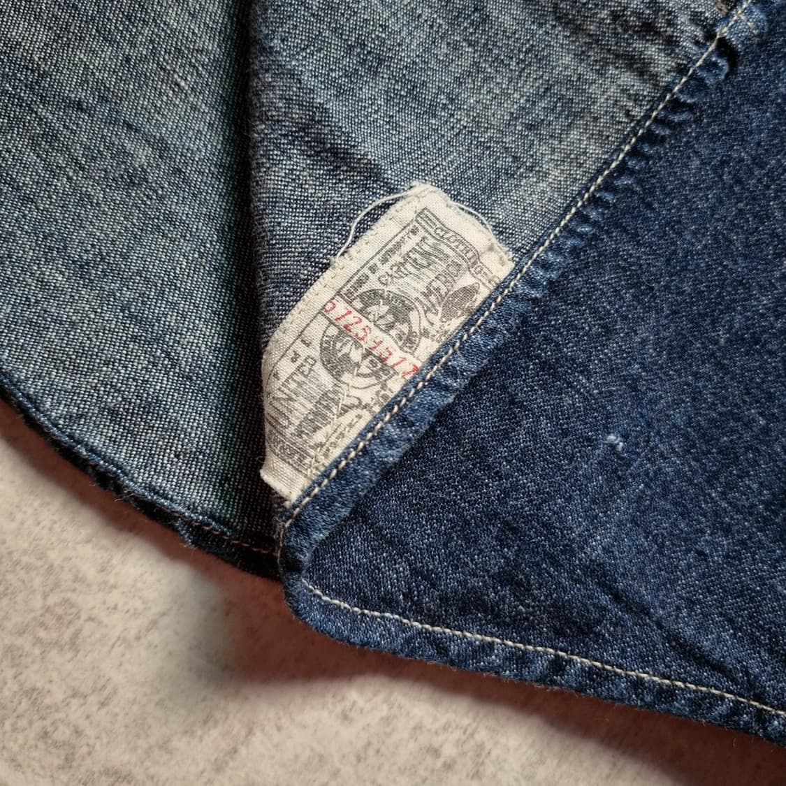 페로우즈 데님 웨스턴 셔츠 XL sz 상품이미지7