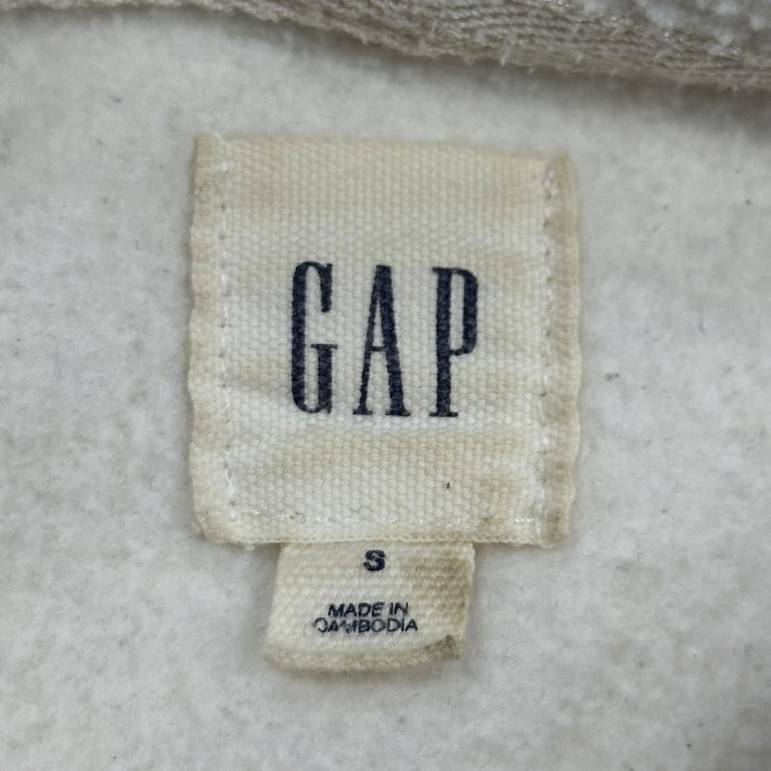 GAP 갭 오리지널 루즈핏 후드집업 아이보리 S 상품이미지5