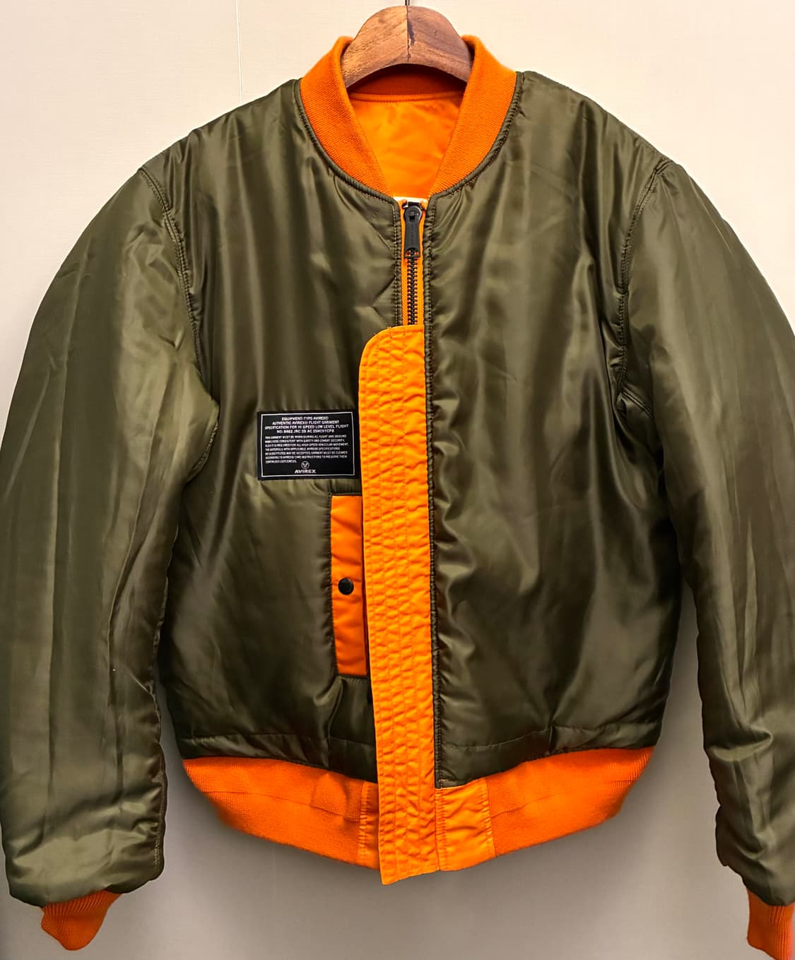 (L~XL)아비렉스 MA-1 USA 백로고 항공점퍼 플라이트자켓 마원 상품이미지8