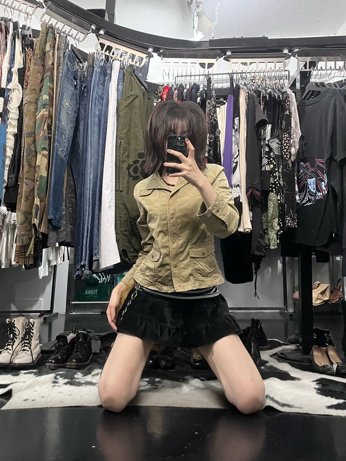 Y2K 슬림핏 자켓 상품이미지1
