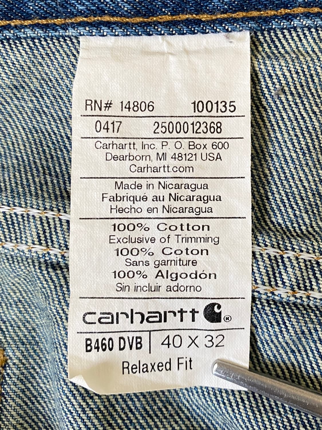 칼하트 진 (38) AB1208 상품이미지5