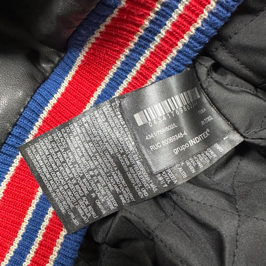 ✨ (바배) 자라 x NFL 레더 가죽 봄버 바시티 자켓  상품이미지4