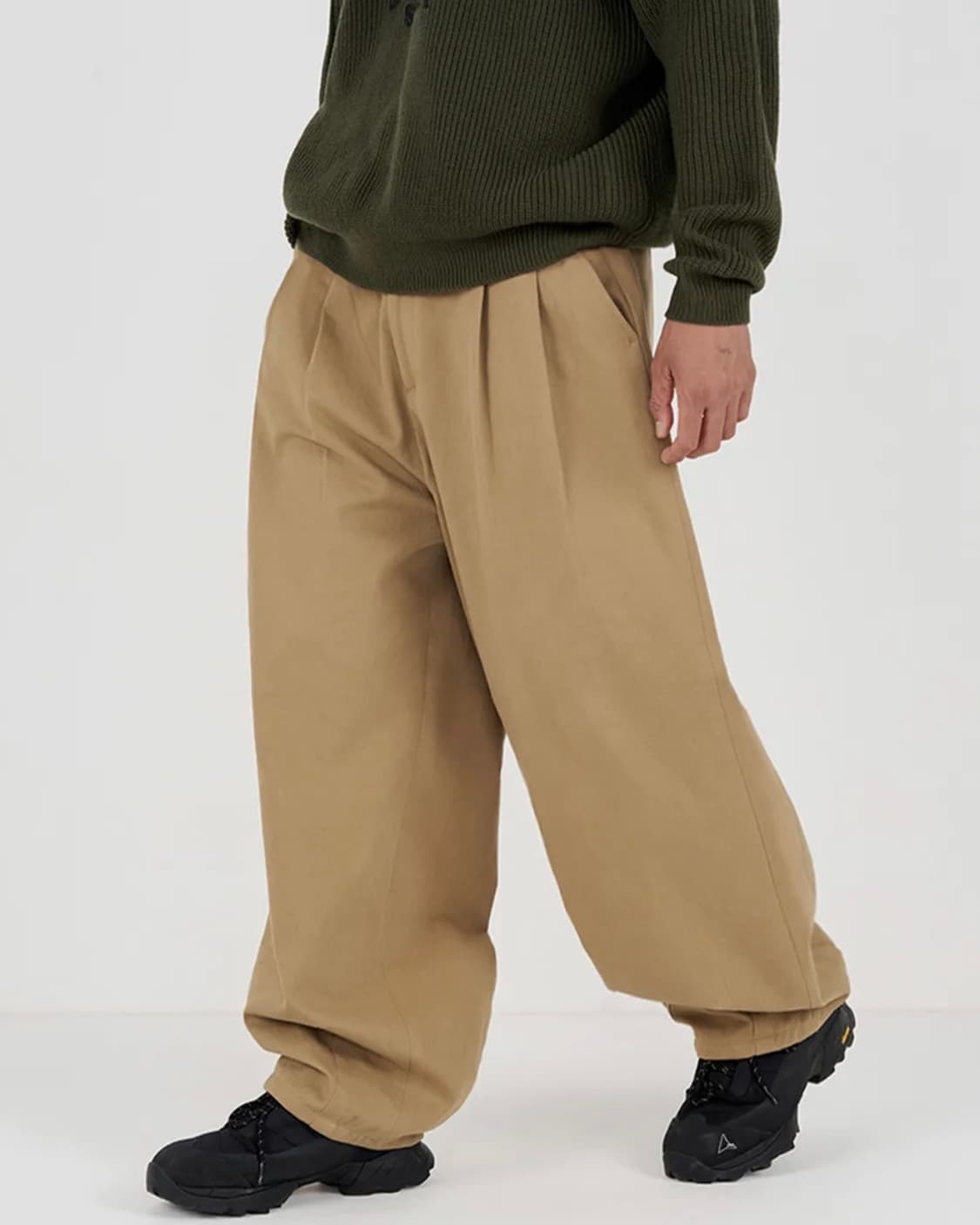 어반스터프 - 스트럭쳐드 롱 벌룬 팬츠 (딥베이지) 상품이미지1