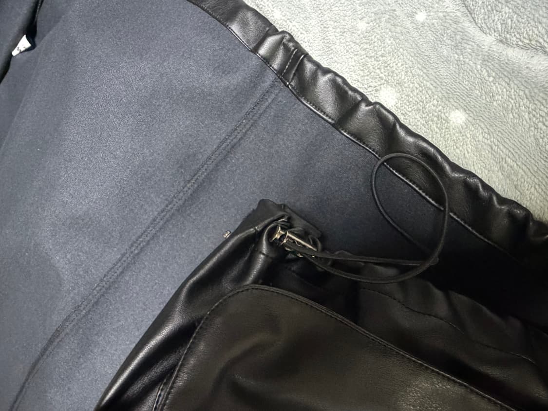 레더 점퍼 라이더자켓 가죽자켓 싱글 겨울 가을 루즈핏 상품이미지7