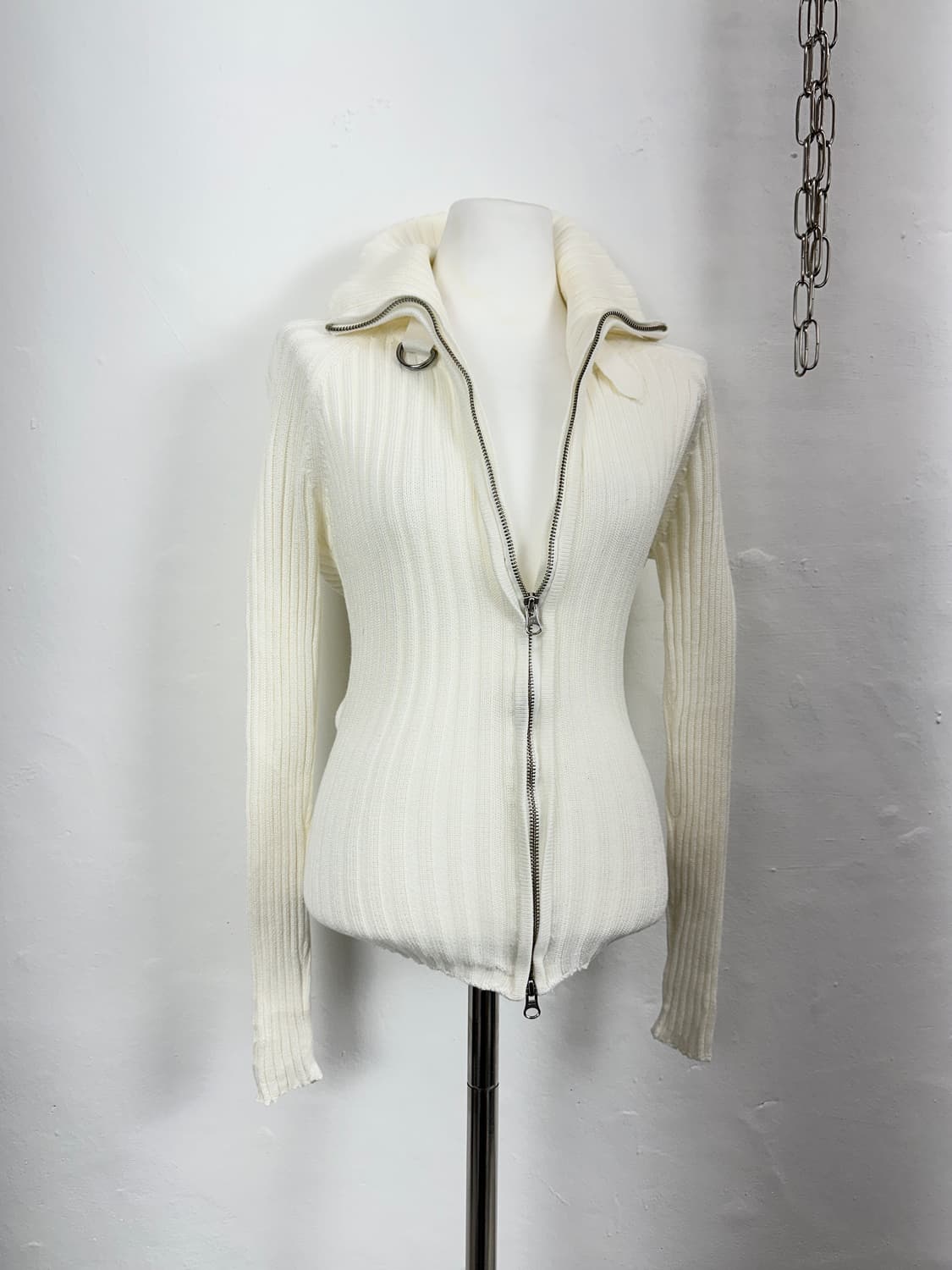 MK Klein High-Neck Ribbed 2way Knit Zip- 상품이미지2