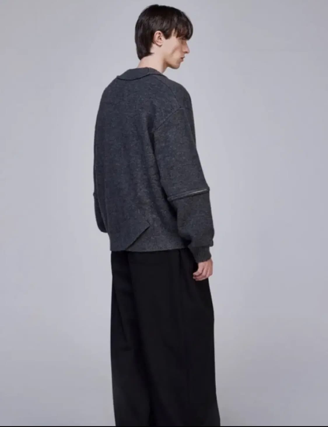 (52 새제품)송지오 24FW 바이어스컷 가디건 SG5KT702GY 상품이미지4