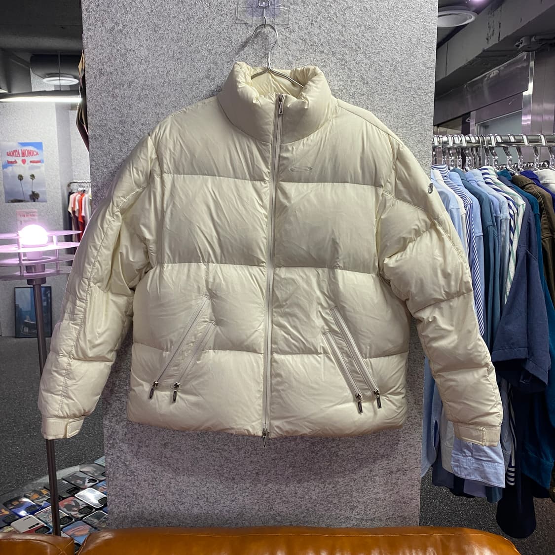 오프닝프로젝트 빅로고 화이트 푸퍼 다운 숏 패딩 B3184 상품이미지2