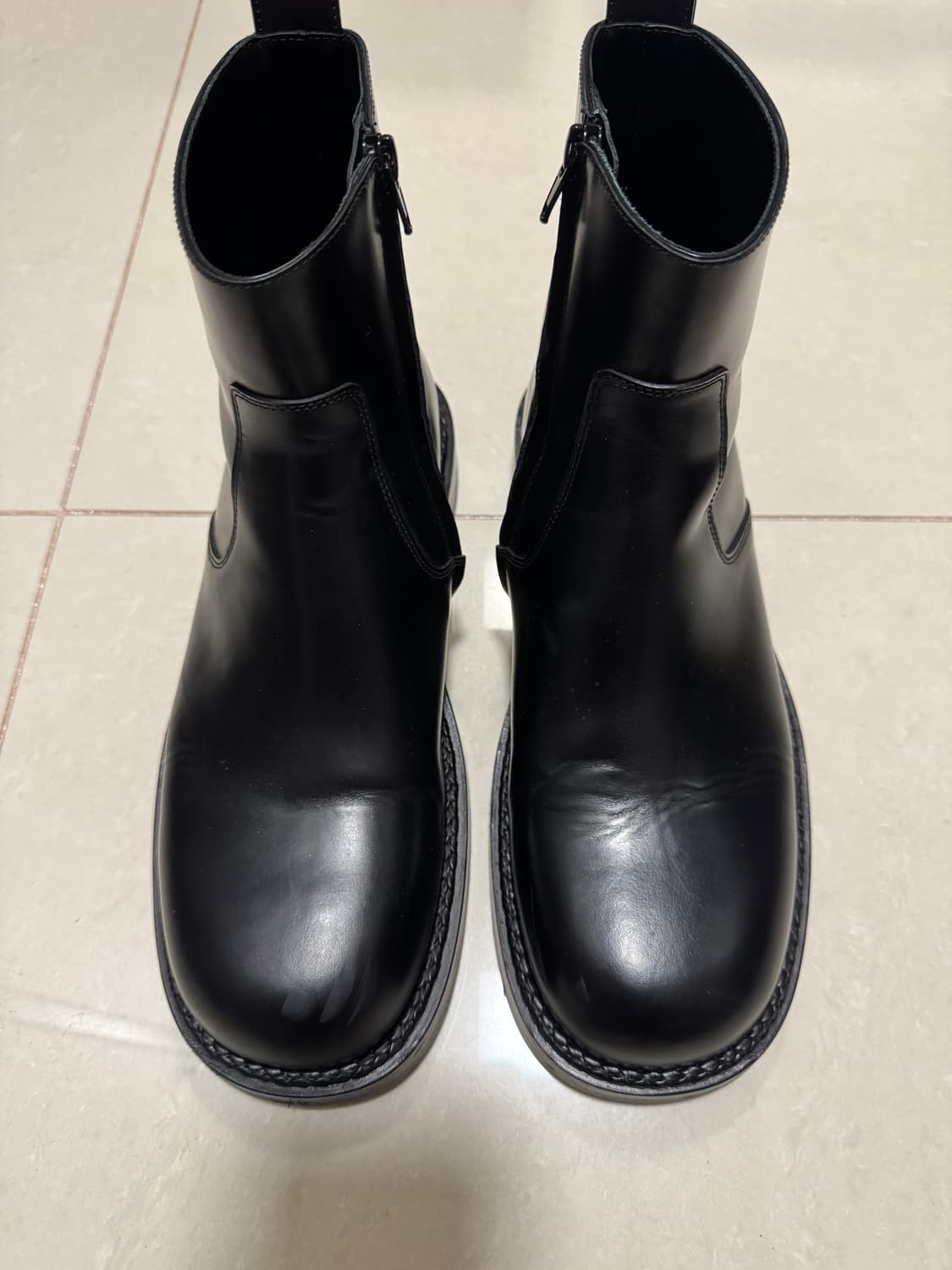 보테가베네타 블랙 앵클 부츠 42 상품이미지1