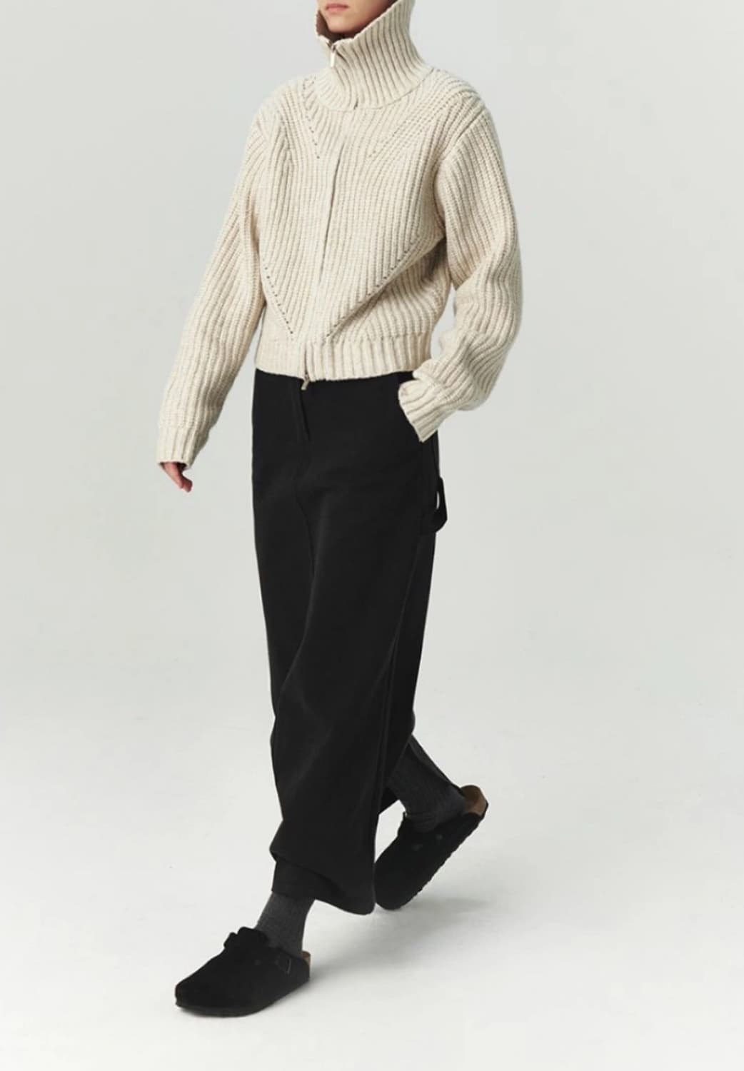 르바 가먼트 다잉 코튼 카펜터 스커트 블랙 S 상품이미지1