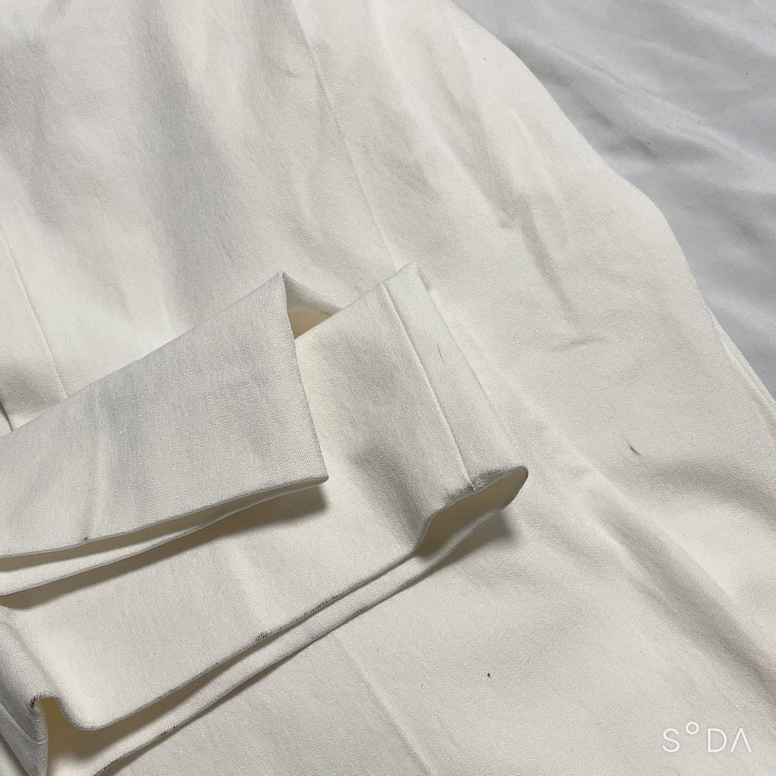 Recto 렉토 화이트 벨티드 면팬츠 바지 상품이미지9