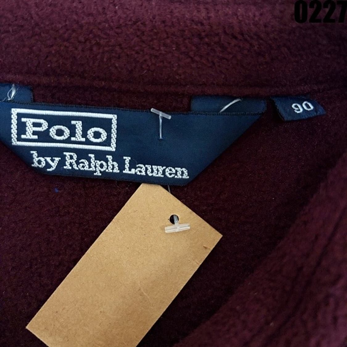 폴로 랄프로렌 집업 울 블루종 자켓 90 실측 100 0227  상품이미지5
