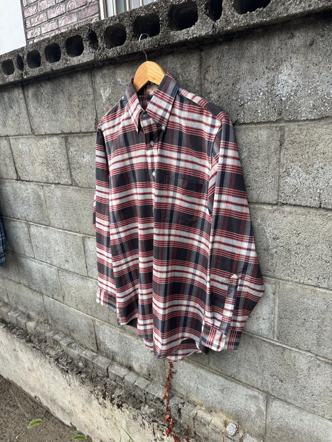 90s 엘엘빈 빈티지 체크 셔츠 상품이미지3
