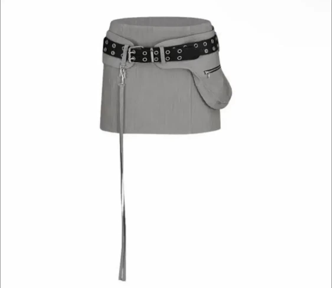 급처) 카시코 포켓벨트 미니스커트 Kashiko skir 상품이미지1