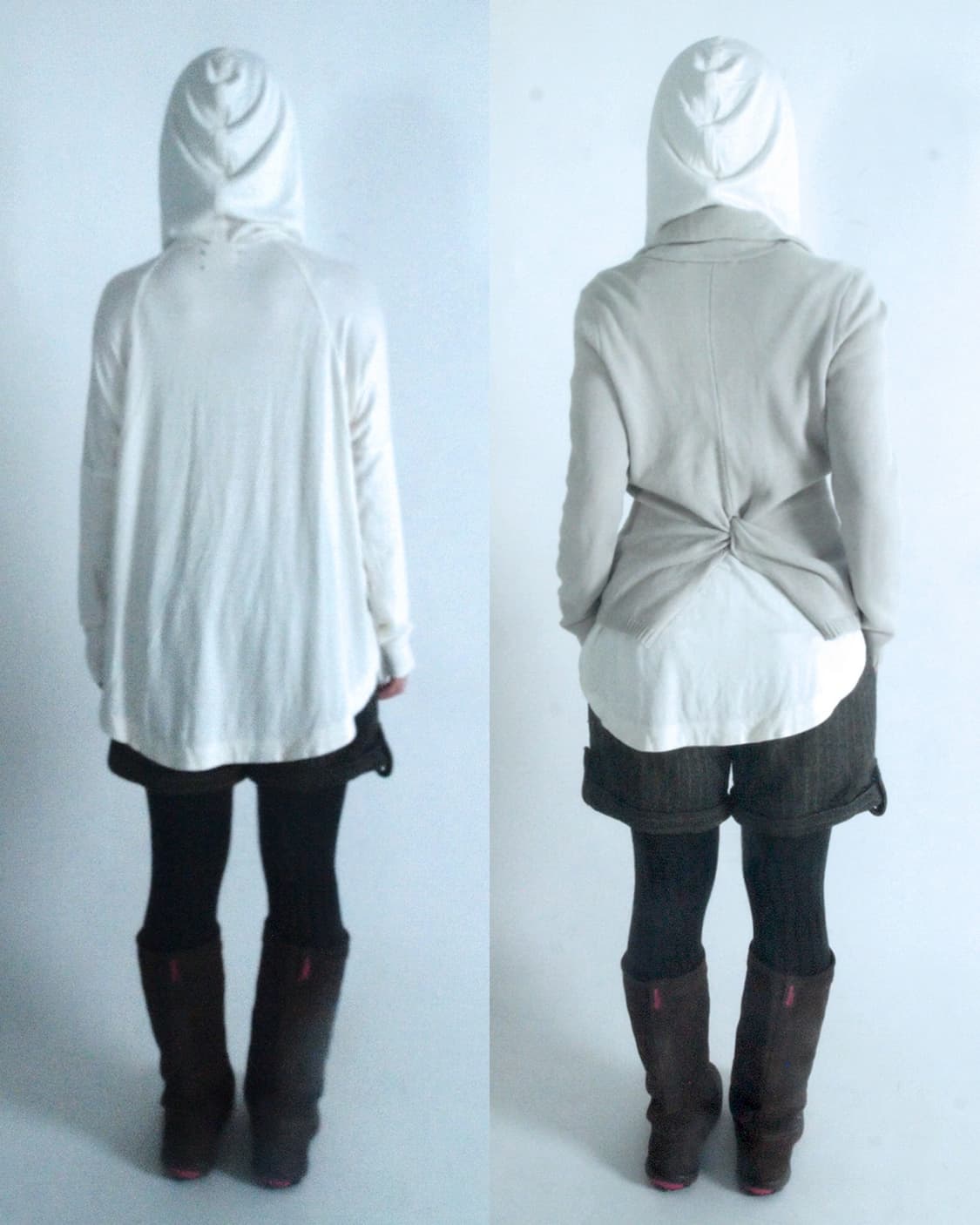 Set)hoodie+knit jacket+stripe woop pants 상품이미지2