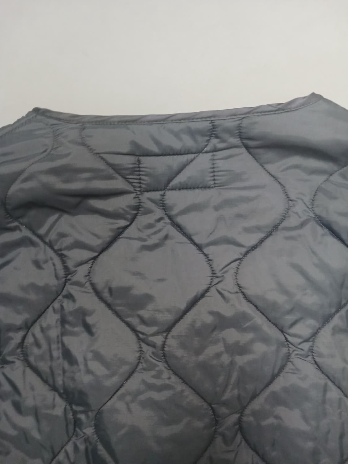 [프리] 아스노핏 깔깔이 퀼팅 경량 패딩 자켓 블랙 상품이미지8