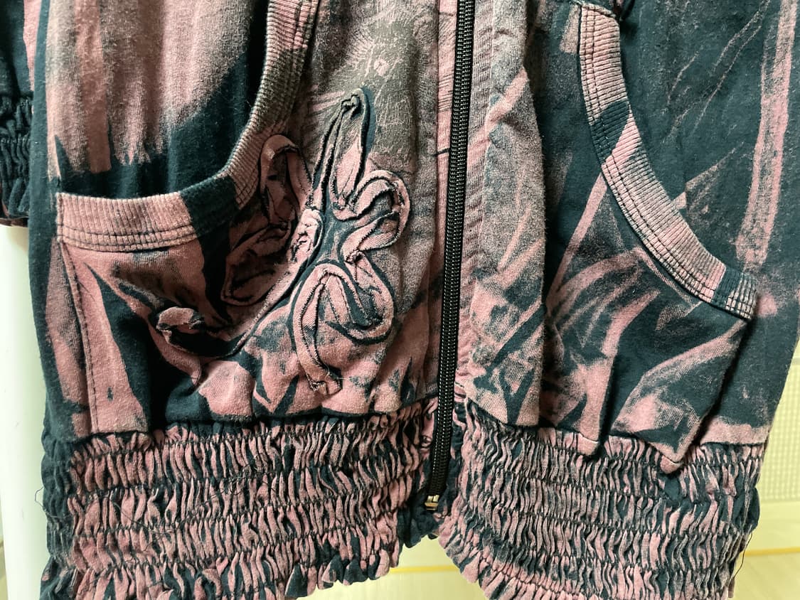 빈티지 프린팅 후드집업 상품이미지4